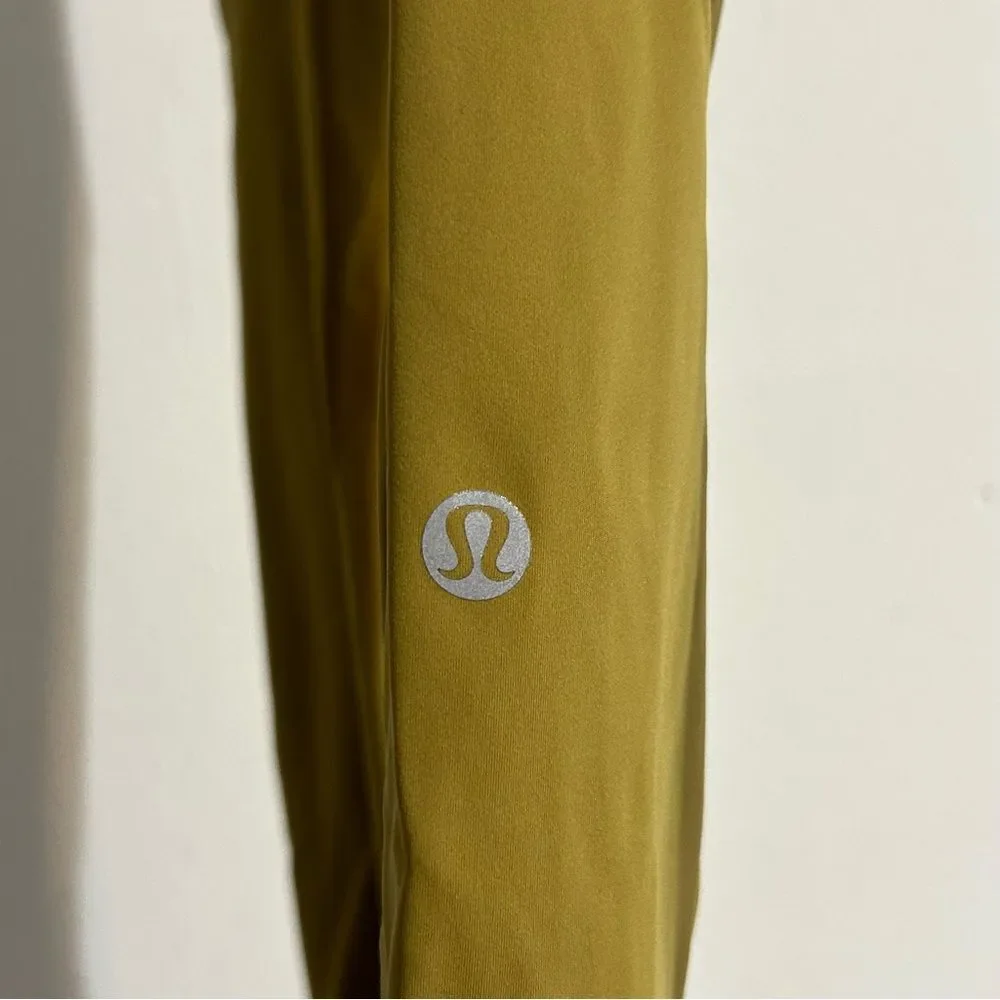 Lululemon Fast and Free Tight II Non-Reflective Nulux Leggings Sze 4 Golden Lime